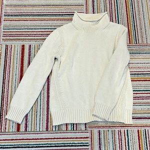 Jcrew cotton roll neck sweater M